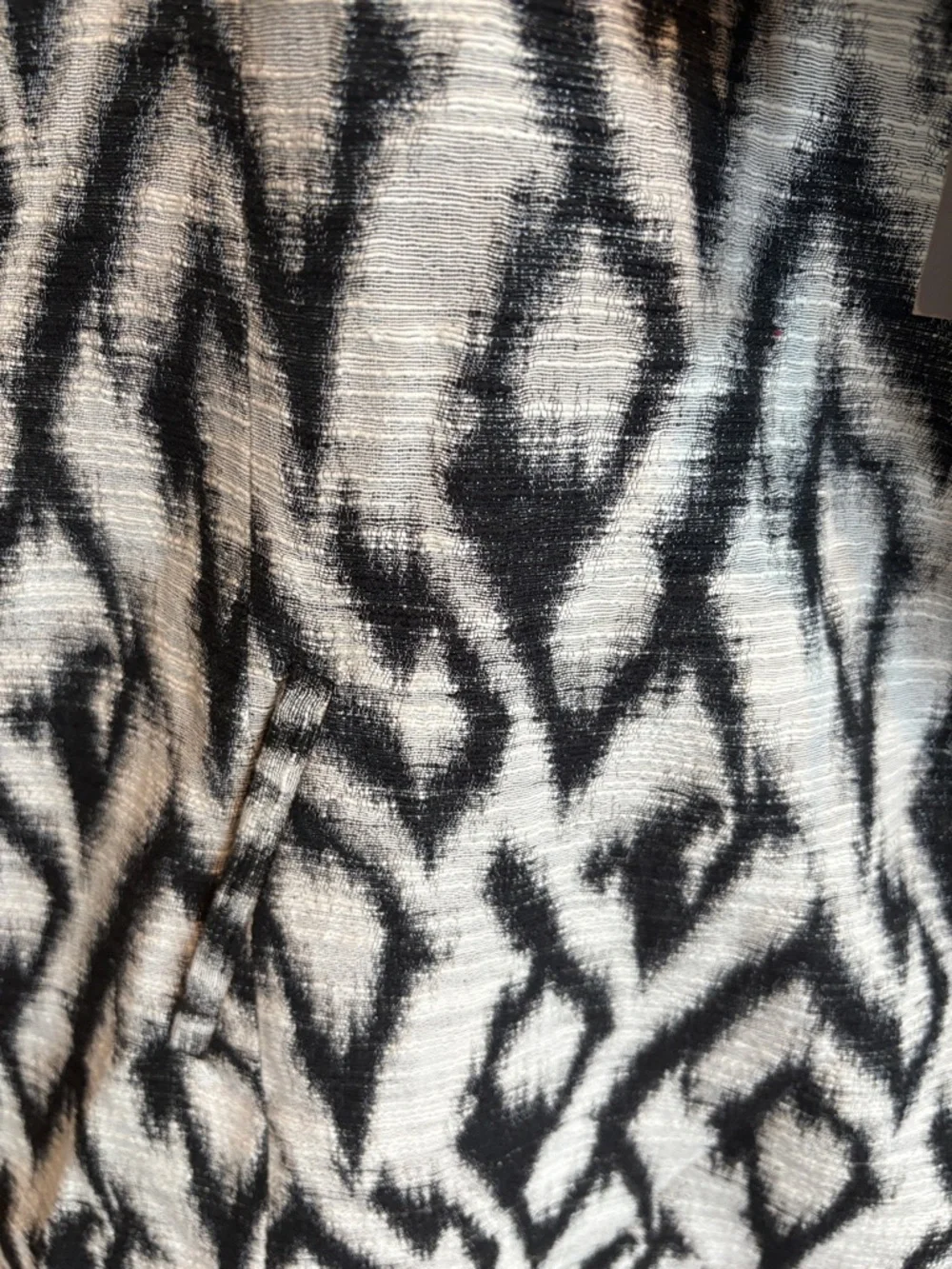 ba&sh Black and Cream One-Shoulder Mini Dress